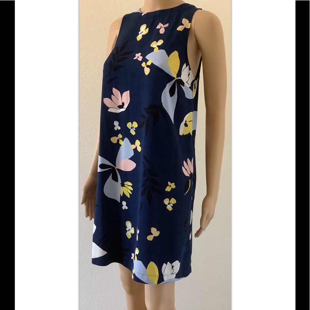 A New Day  Casual dress women’s, Sz  XS, Navy Floral, pockets